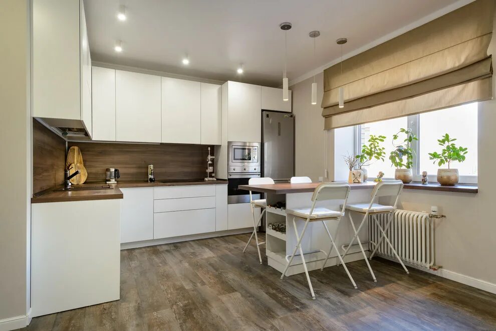 Кухня стены ламинат дизайн Реализация, проект "Milk Chocolate" - Современный - Кухня - Новосибирск - от экс