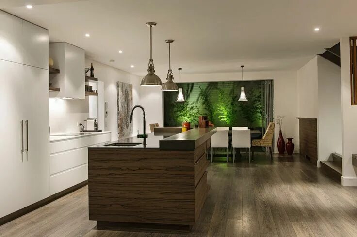 Кухня стены ламинат дизайн Belle maison design moderne à mi-chemin entre la ville et la côte australienne D