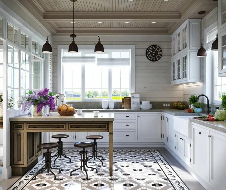 Кухня стили интерьера в доме Стиль прованс в интерьере загородного дома: 50 фото идей дизайна SALON Interior 