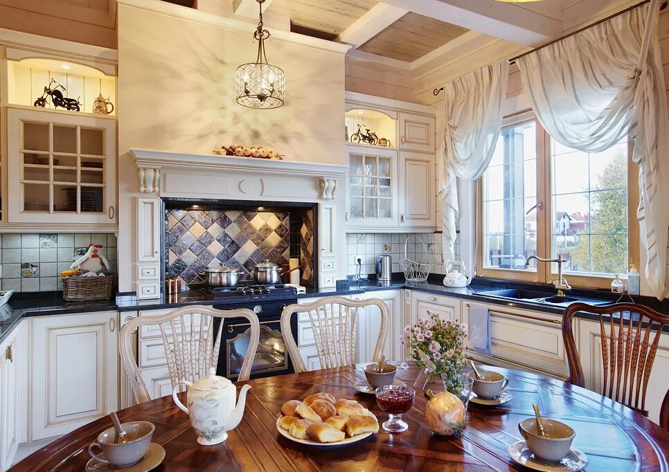Кухня стили интерьера в доме Школа дизайна: как оформить деревянный загородный дом. Часть 6 :: Ваш дом :: РБК