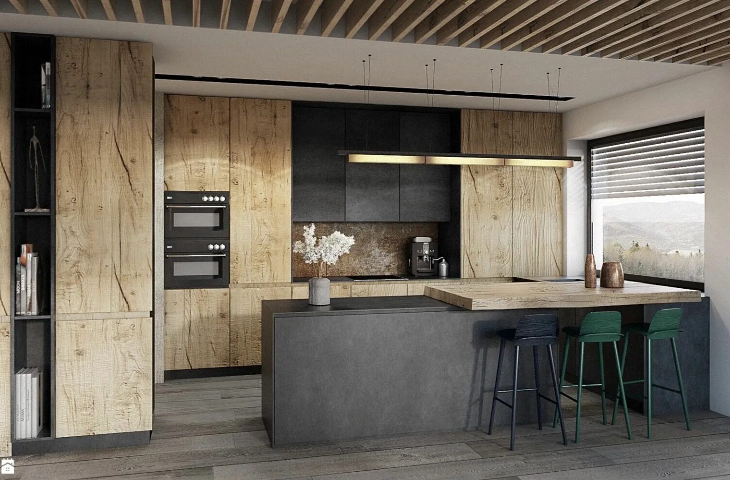 Кухня стиля лофт дерево Pin su Design Arredo interni cucina, Design cucine, Arredamento moderno cucina