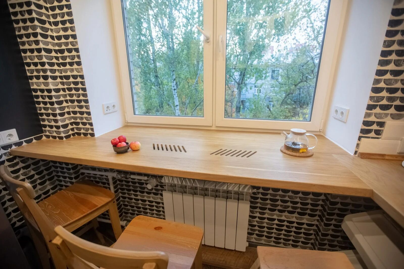 Кухня столешница подоконник дизайн фото Дизайн кухни с окном - 38 фото в интерьере и нюансы оформления