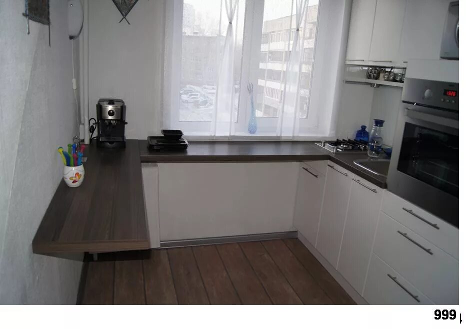 Кухня столешница у окна фото Кухни-малютки (до 7 кв.м.) страница 18 форум Идеи вашего дома о дизайне интерьер