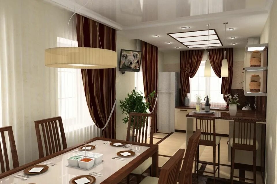 Кухня столовая 17 кв м дизайн фото Купить Дом с Газом в коттеджном посёлке Монте Вилла (село Сергей-Поле) - предлож