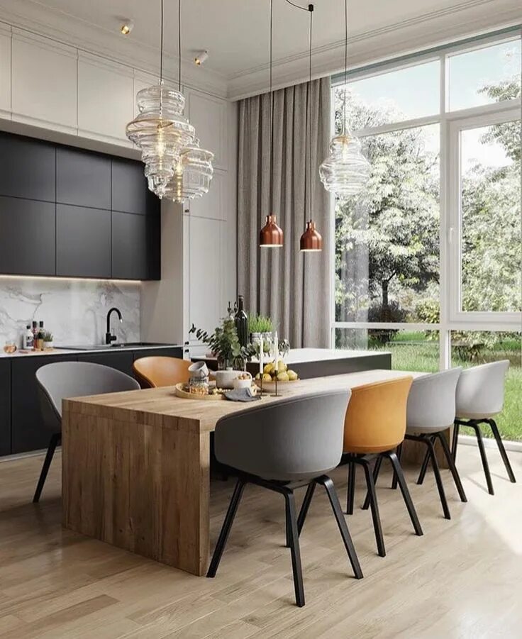 Кухня столовая дизайн интерьер RENDER LOVERS on Instagram: "#renderlovers An amazing dining table!❤ The render 