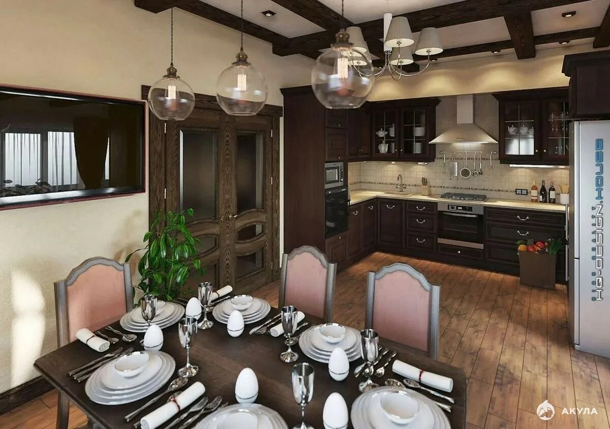 Кухня столовая дизайн интерьер фото частного дома Продаю дом ID 4706328, Сочи Хостинский р-н, Курортный пр-кт, 96/7, площадь 340 м