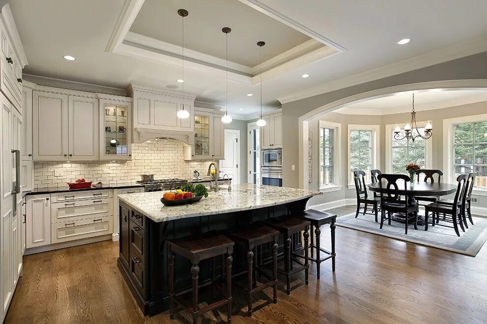 Кухня столовая доме фото SMART Builders - Fine Homes Renovations Additions SMART Group Custom Home Builde