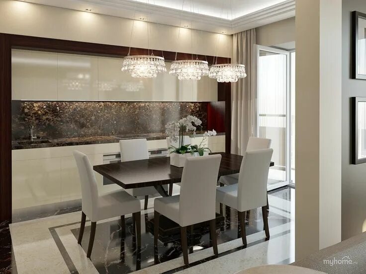 Кухня столовая гостиная дизайн в современном стиле Квартира 125кв/м в ЖК Весна. Interior design living room, Interior, Interior des