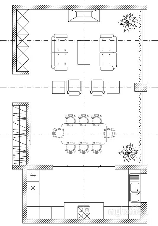 Кухня столовая гостиная планировка 35 кв Кухня гостиная планировка чертеж