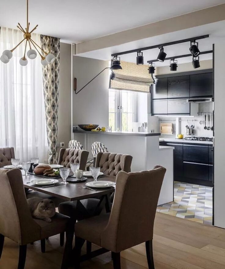 Кухня столовая интерьер квартиру Épinglé sur Kitchen Petite salle à manger, Meuble salle à manger, Mobilier itali