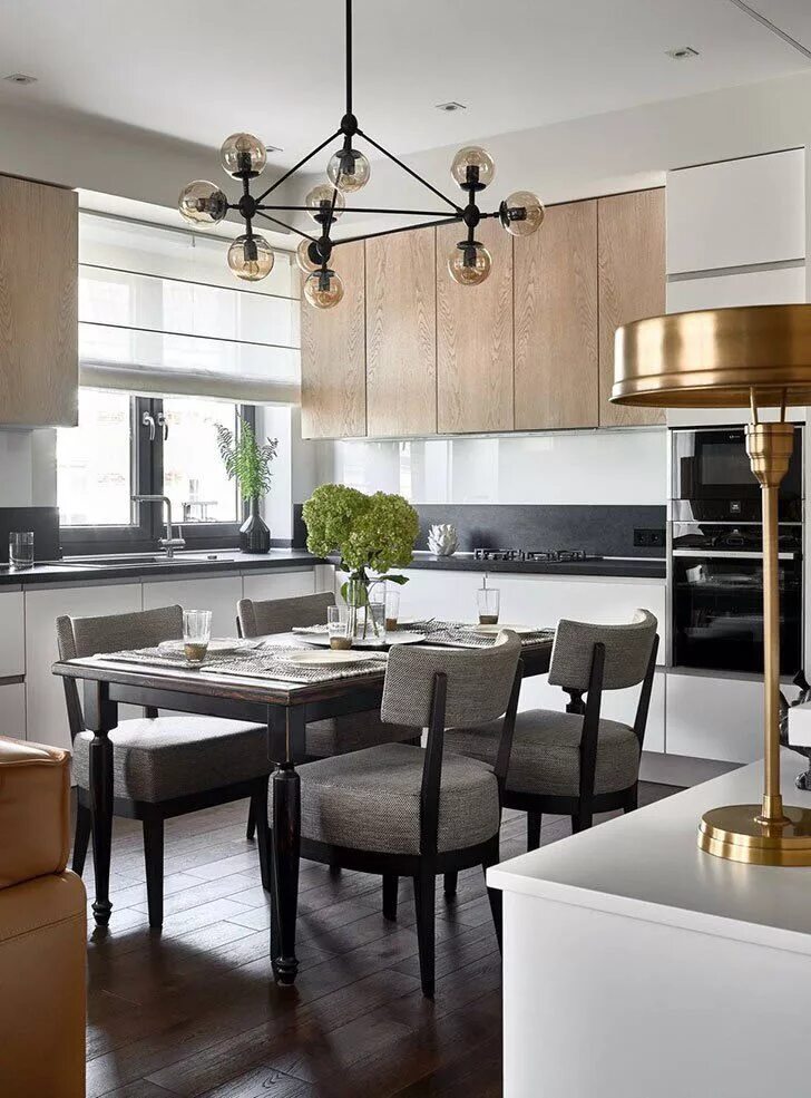 Кухня столовая интерьер квартиру Pin on Kichen Stylish apartment, Kitchen design, Brick wall apartment
