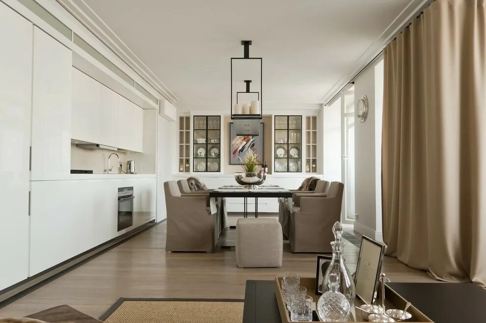 Кухня столовая интерьер квартиру Квартира в Москве на Вернадском пр. - Современный - Кухня - Москва - от эксперта