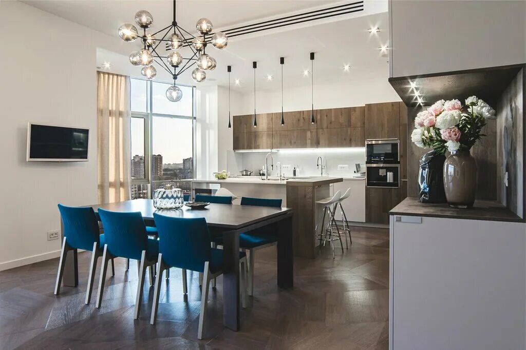 Кухня столовая интерьер квартиру Panorama: Neva Stulya, furniture store, Saint Petersburg, Nauki Avenue, 21к1 - Y