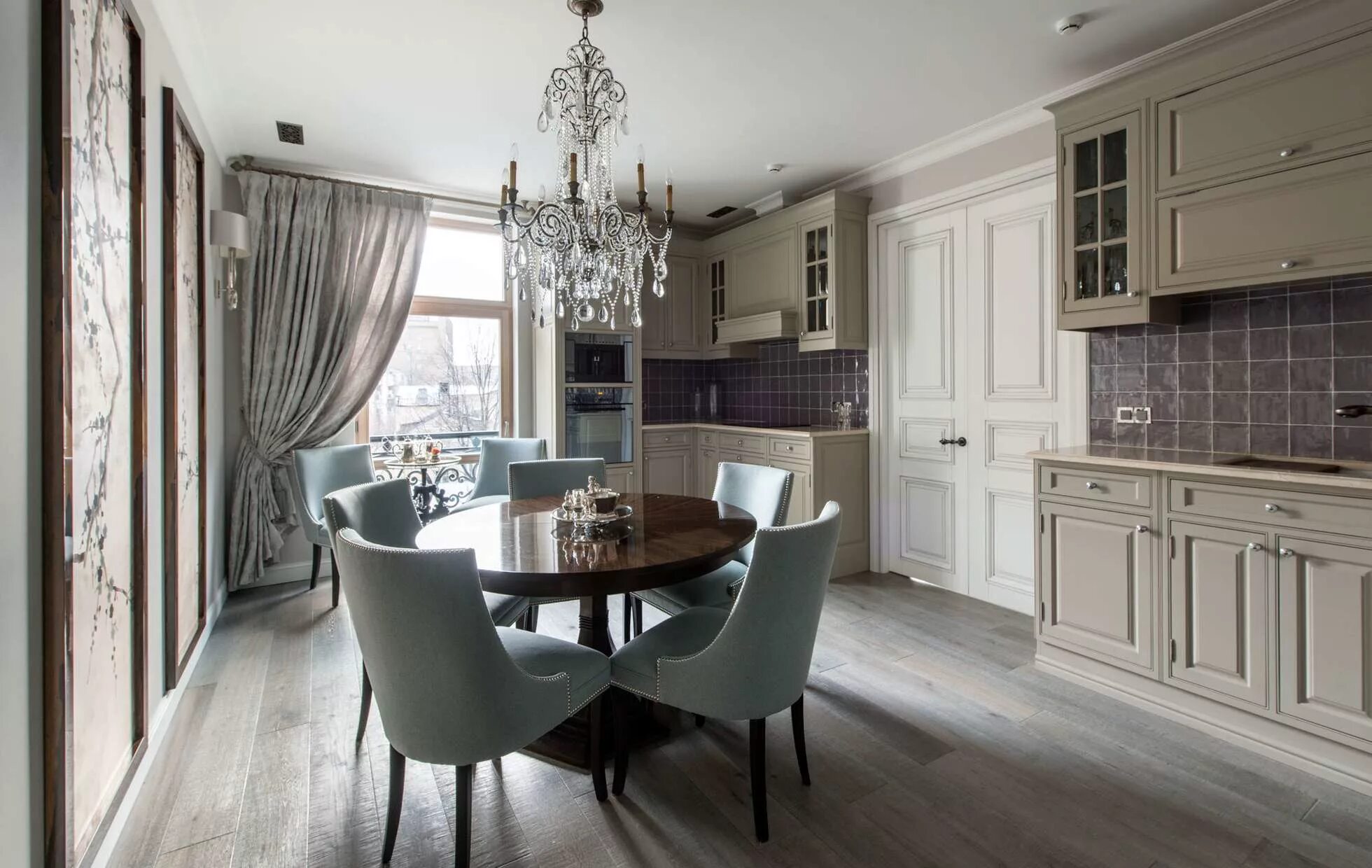 Кухня столовая интерьер квартиру Интерьер недели: квартира c удобной кухней-столовой в Москве - INMYROOM