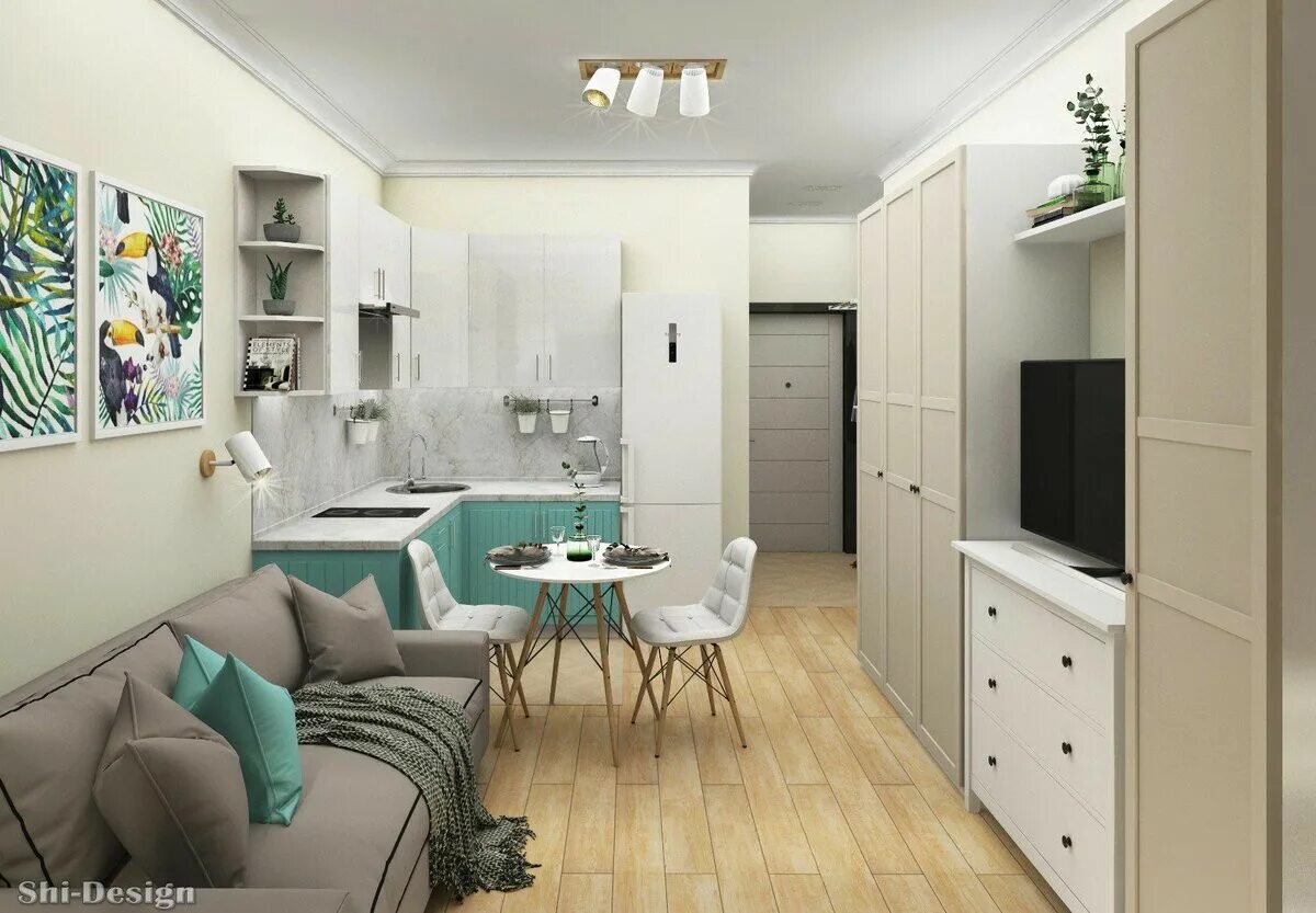 Кухня студия 14 кв м фото Купить студию, 20 м² по адресу Новосибирск, улица Забалуева, 90, 11 этаж за 2 19