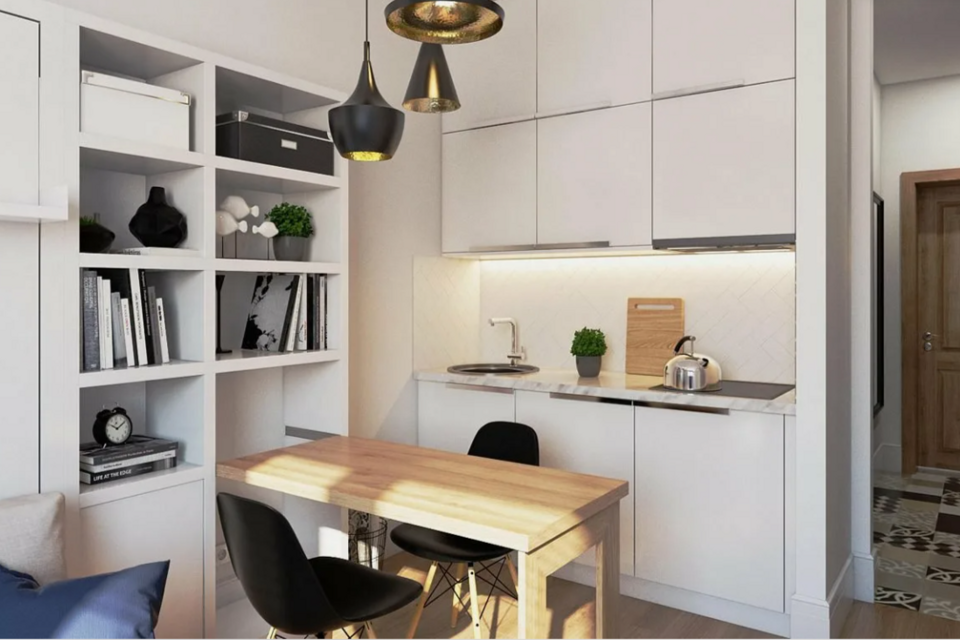 Кухня студия 18 кв м дизайн фото Купить Квартиру на 3 Этаже в микрорайоне Геодезия (Обь) - 80 объявлений о продаж