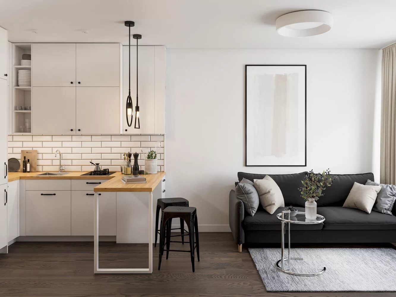 Кухня студия 30 кв м фото Купить студию, 22.9 м² по адресу Новосибирск, улица Забалуева, 90, 6 этаж за 1 8