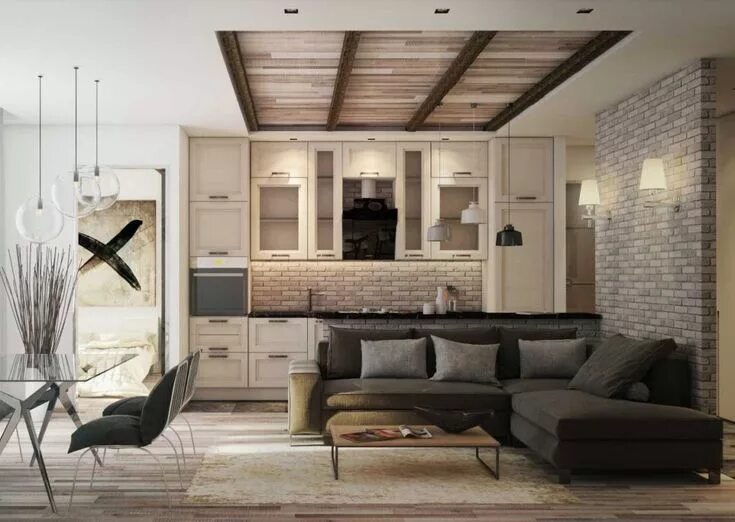 Кухня студия 40 кв м дизайн Однокомнатная Квартира 40 кв.м: 230+ (Фото) Идей & Вариантов Дизайн квартиры, Кв