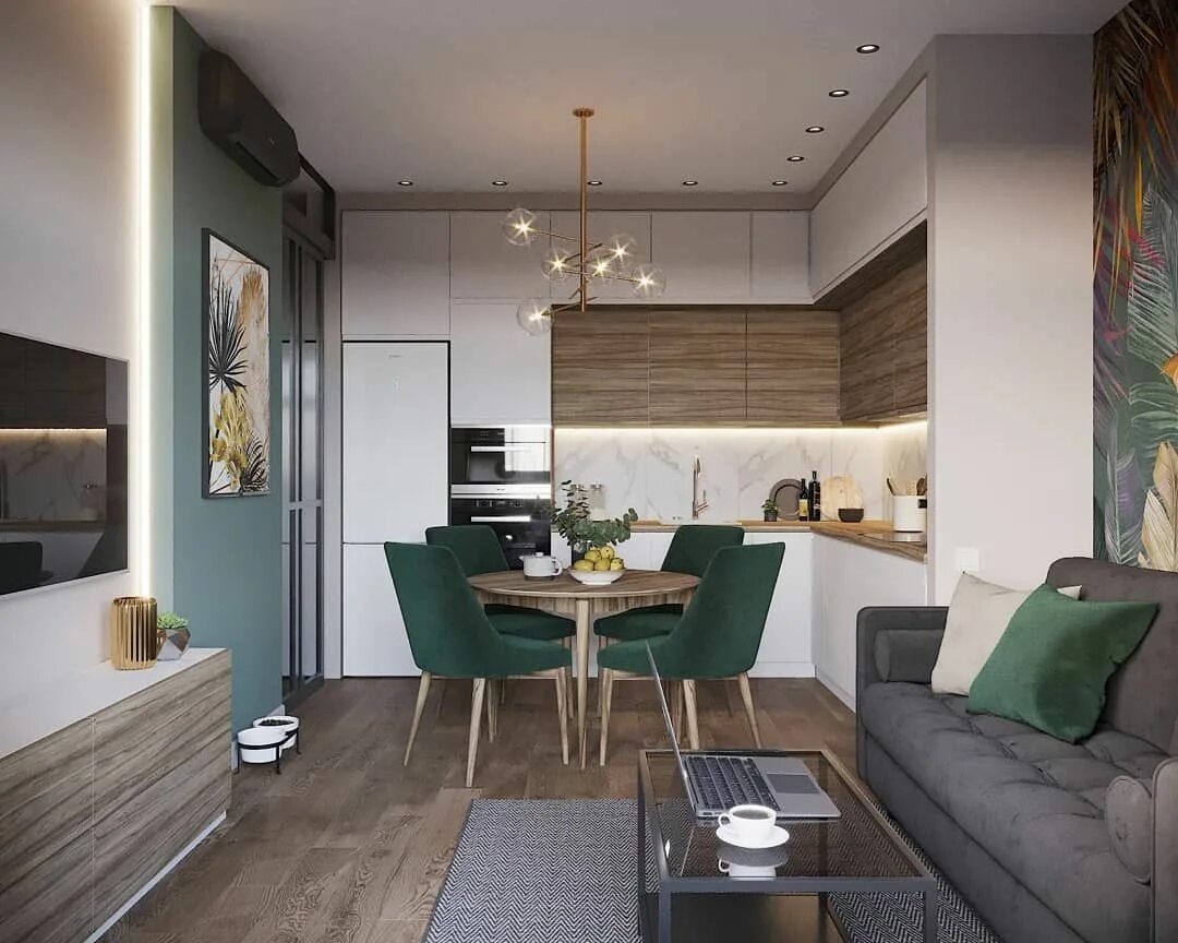 Кухня студия дизайн 2024 kitchen/living room space idea Apartment living room design, Interior design kit