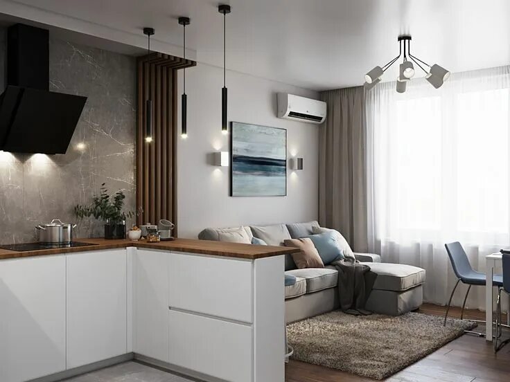 Кухня студия дизайн интерьера дизайн студии 24 кв.м фото с лоджией: 2 тыс изображений найдено в Яндекс.Картинк