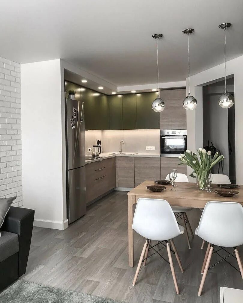 Кухня студия дизайн проекта Купить 1-комнатную квартиру, 41.8 м² по адресу Курган, Солнечный бульвар, 32/1, 