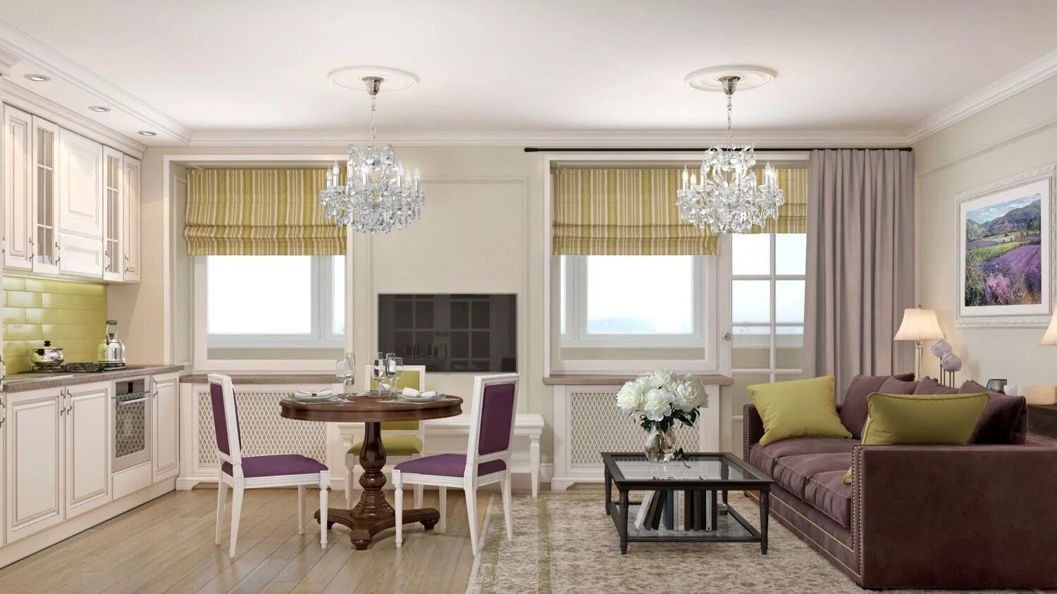 Кухня студия два окна дизайн Design Studio by Olga Kondratova Interior design, Small spaces, Home