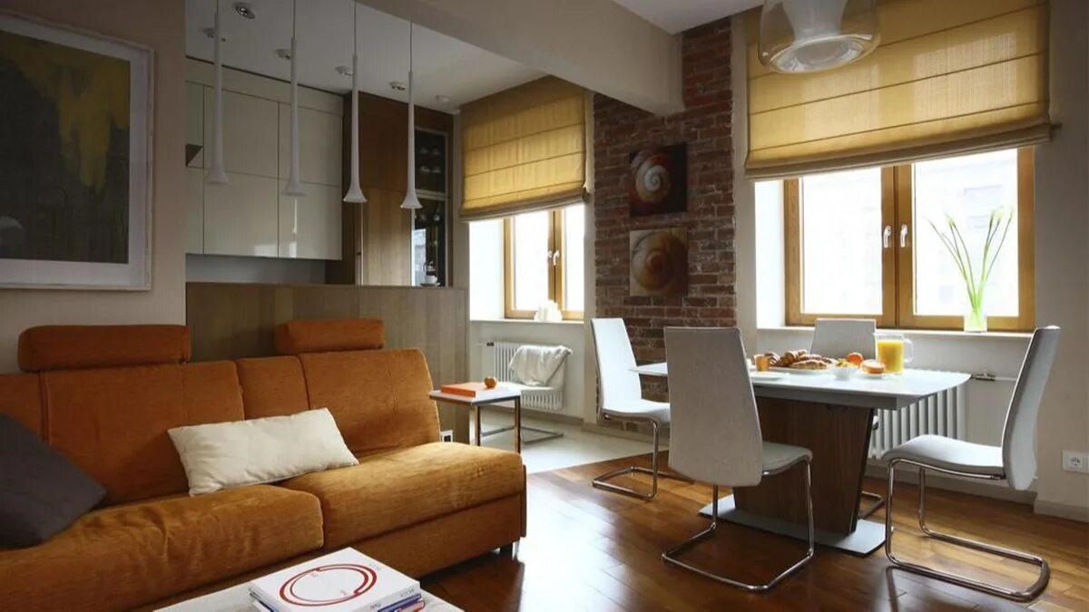 Кухня студия два окна дизайн Дизайн студии: 13 вариантов с фото, советы