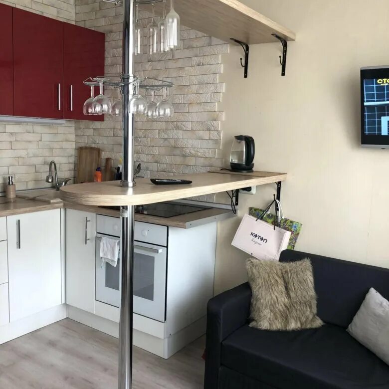 Кухня студия фото дизайн с барной Барная стойка - купить в Новосибирске, цена 3 999 руб., продано 26 июня 2018 - К