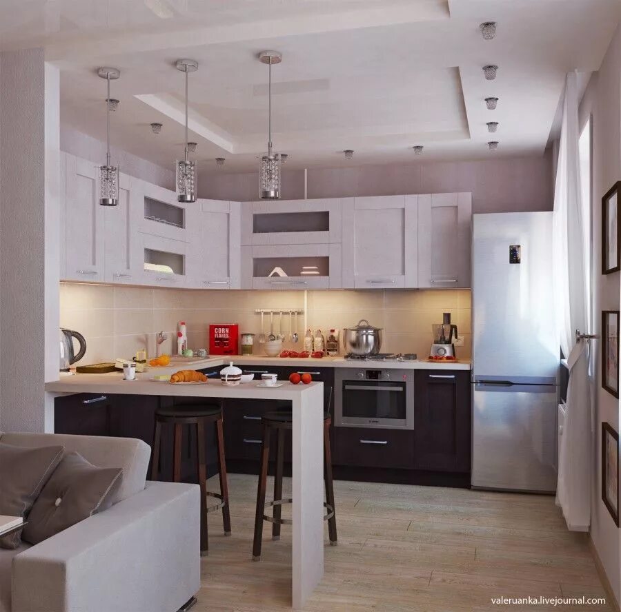 Кухня студия фото реальных переделка хрущевки - Поиск в Google Кухня, Дизайн кухни, Дизайн