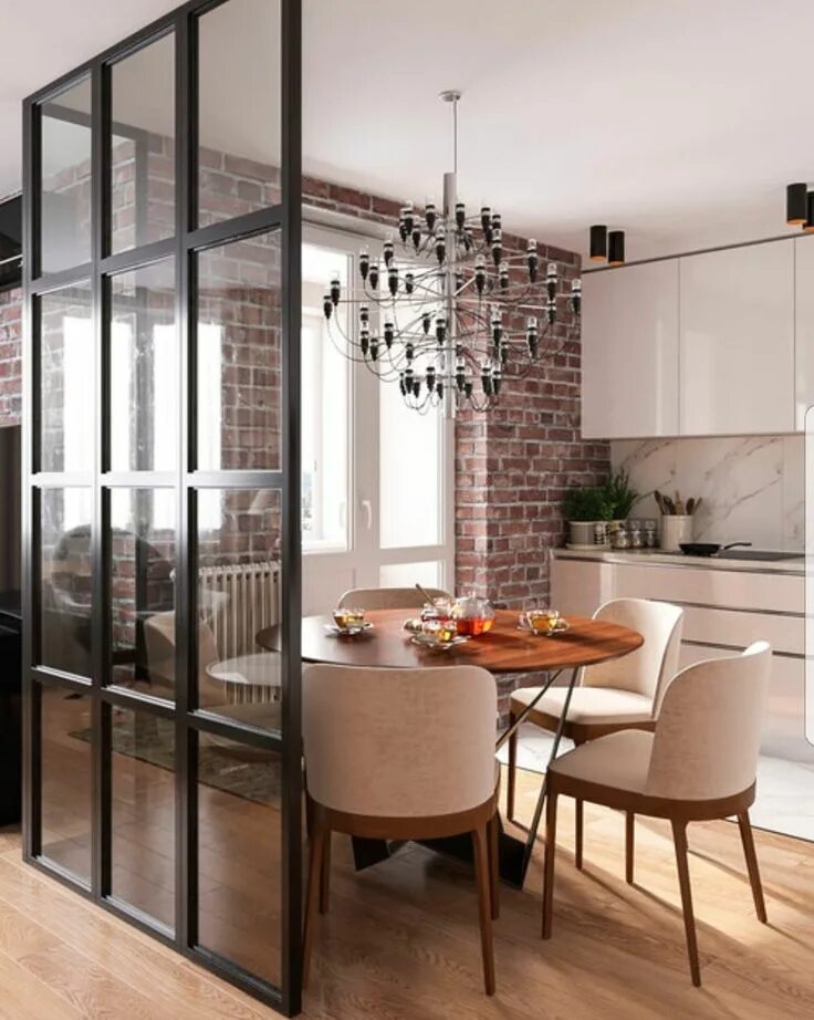 Кухня студия перегородка фото Пин на доске Дизайн-Кухня Дизайн кухни, Дизайн интерьера квартиры, Интерьер квар