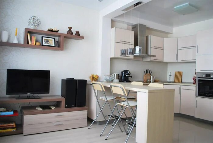 Кухня студия планировка фото Какую кухню выбрать для студии?