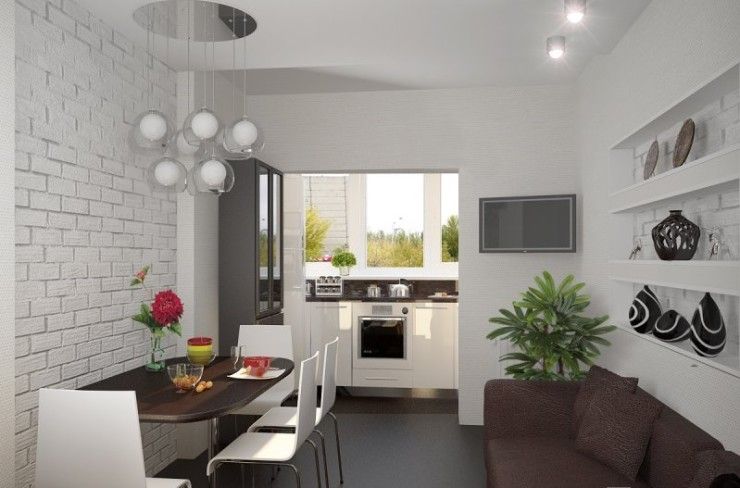 Кухня студия с балконом фото Картинки по запросу кухня с балконом ремонт Дизайн, Квартира, Жилые помещения