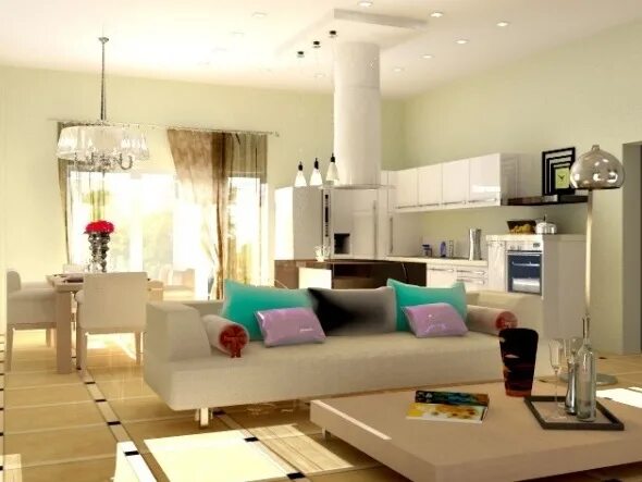 Кухня студия совмещенная с гостиной фото Продам - Квартира на Гастелло в Адлере -Гастелло - цена: 1650000 - SOCHI.COM