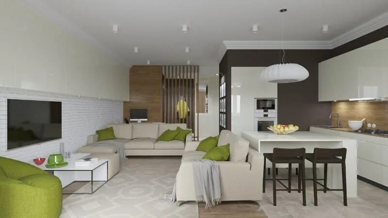 Кухня студия совмещенная с гостиной фото Дизайн кухни-студии, совмещенной с гостиной: дизайн и оформление интерьера