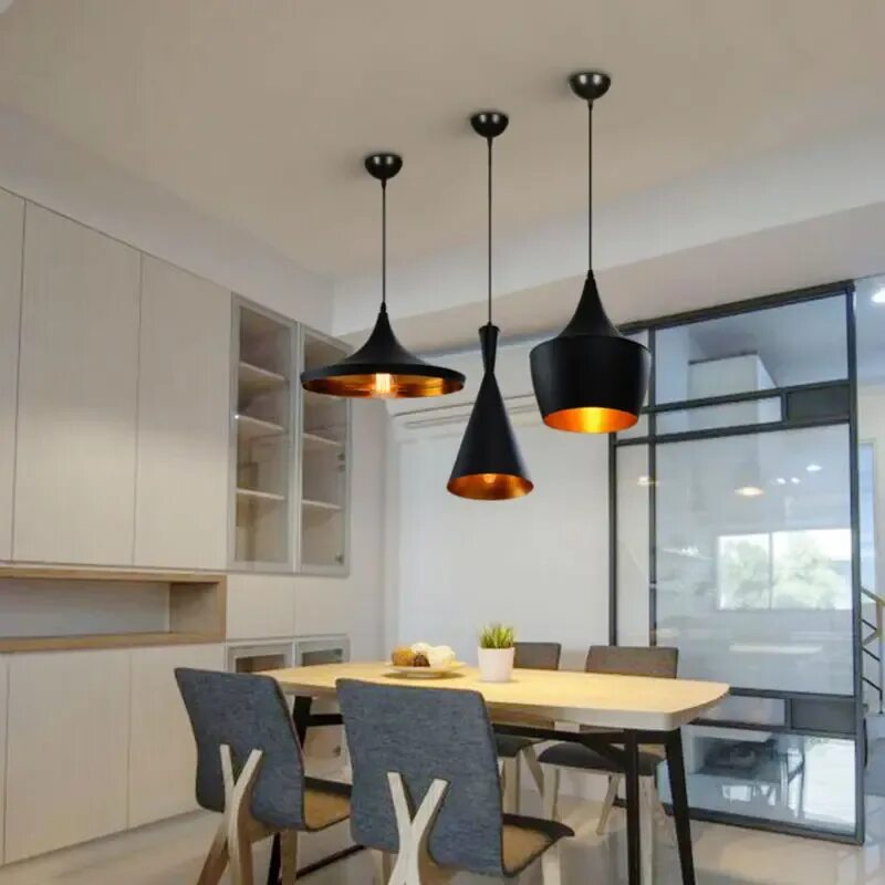 Кухня светильники над столом фото Винтажные подвесные светильники, светодиодные потолочные Музыкальные инструменты