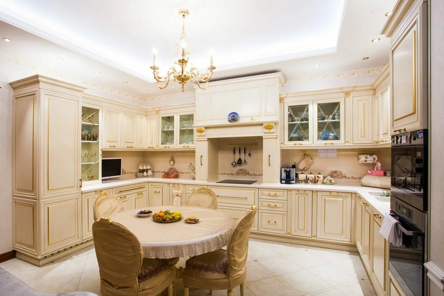 Кухня светлая классика в интерьере фото Современная кухня Нанитон по низкой цене в каталоге официального интернет-магази