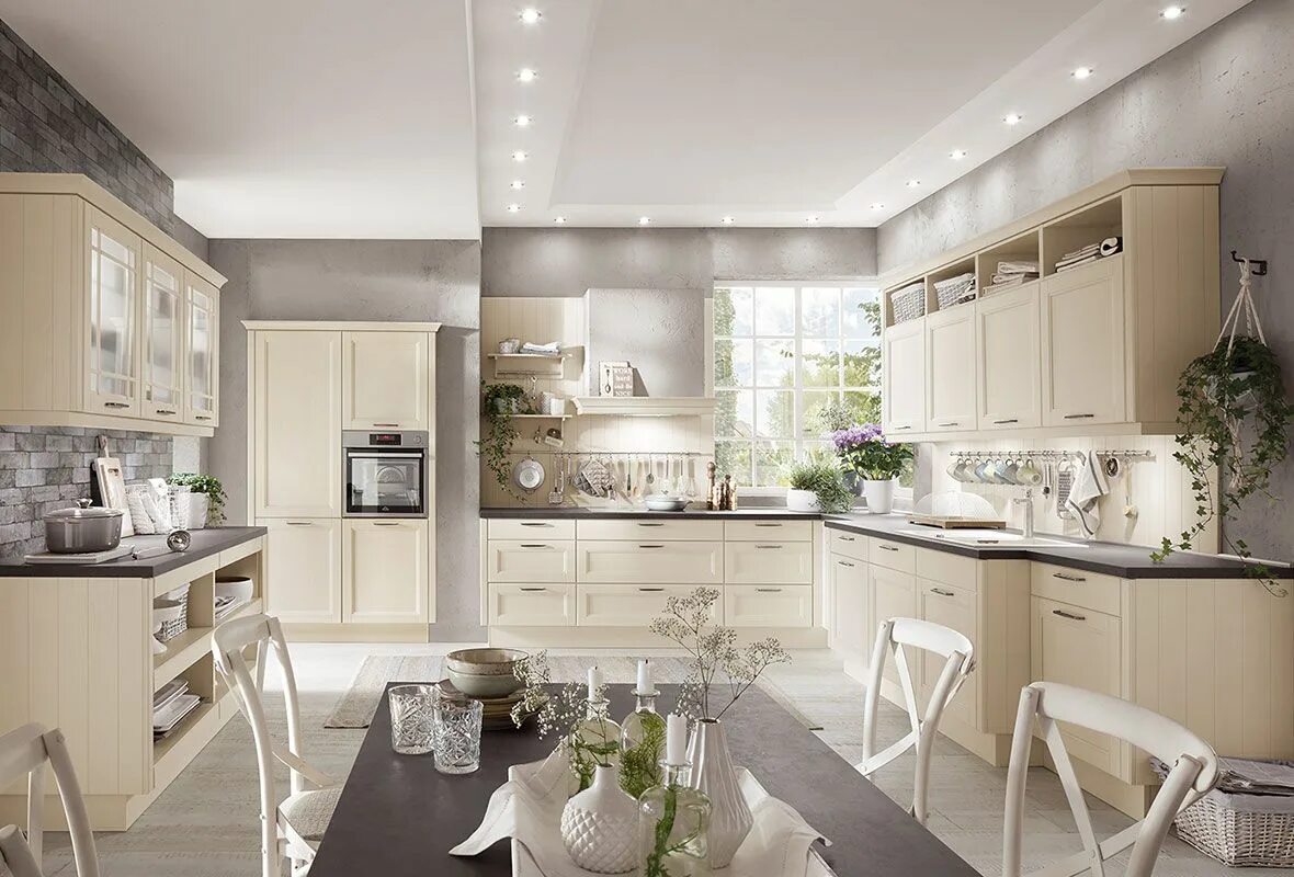 Кухня светлая мебель фото Fitted Kitchen Styles - Marbella, Malaga, Spain Style cuisine, Cuisine moderne, 