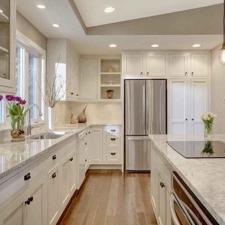 Кухня светлая мебель фото Open Kitchen Remodel - Transitional - Kitchen - Seattle - by Andrya Cooper Inter