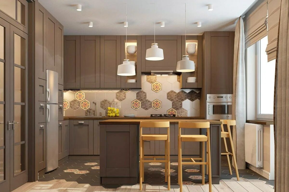 Кухня светло коричневого цвета в интерьере Коричневая кухня: 50+ фото в интерьере, советы по дизайну