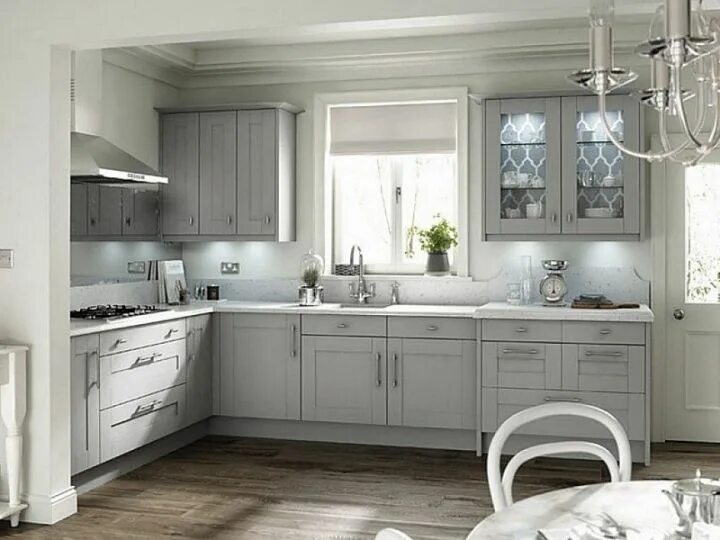 Кухня светло серого цвета фото Дизайн кухни в классическом стиле: 70+ фото реальных интерьеров