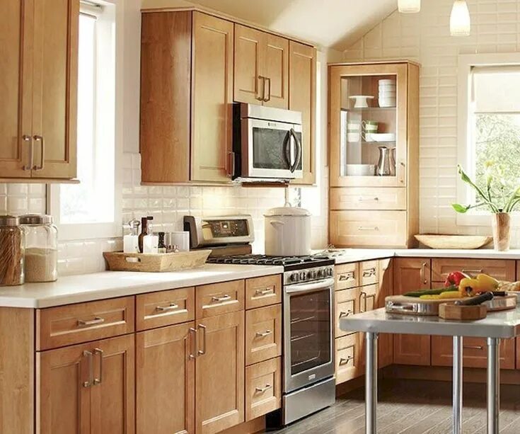 Кухня светлое дерево в интерьере фото Wood Kitchen Cabinets An Investment to Awesome Kitchen Home to Z Best kitchen ca