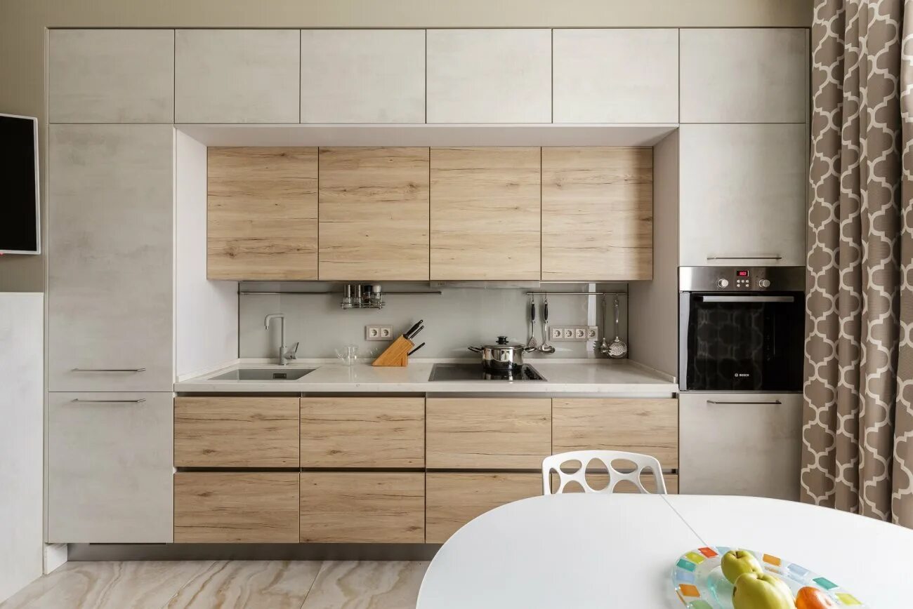 Кухня светлое дерево в интерьере фото Riva 893 Riva 891 Нобилия Москва