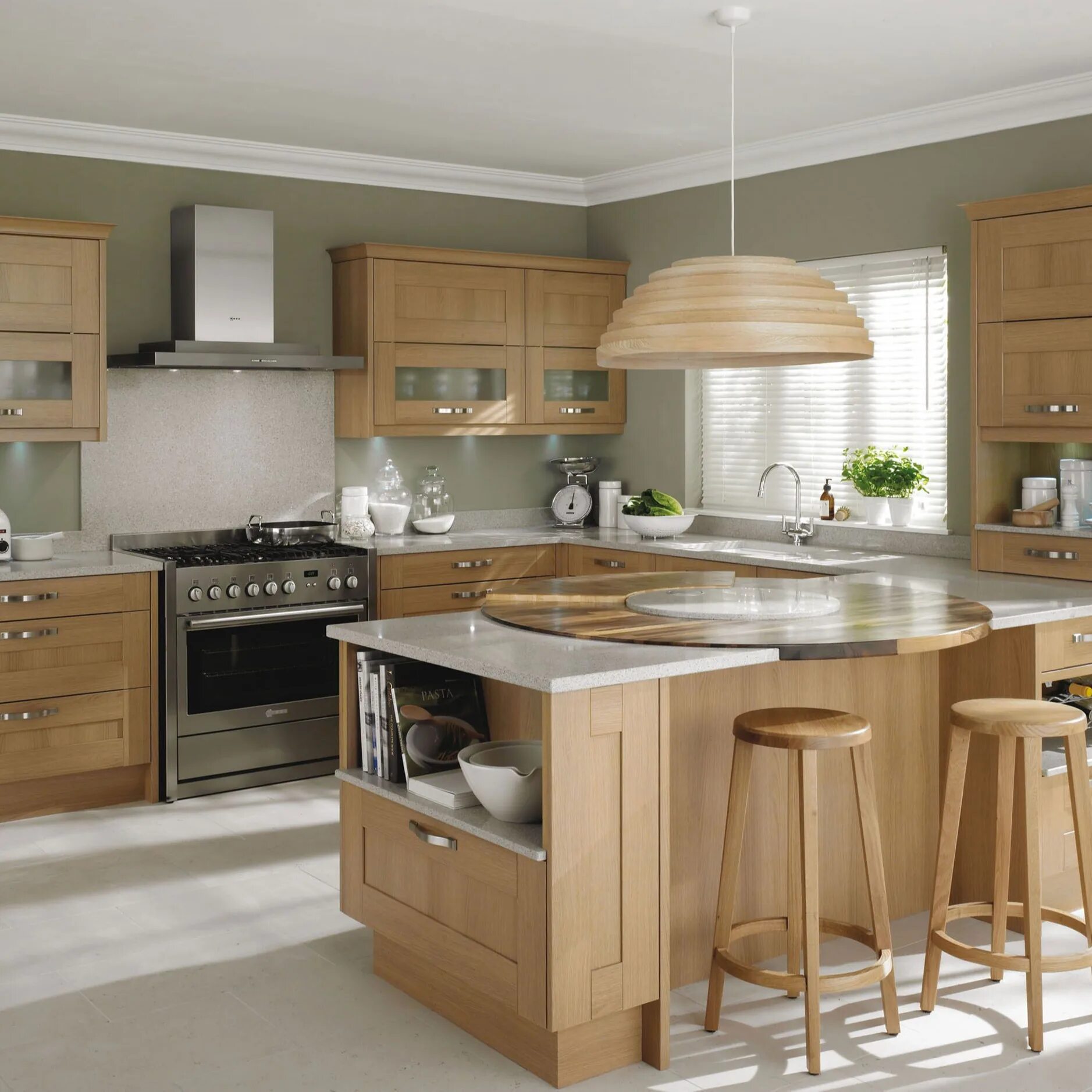 Кухня светлый дуб в интерьере 2016 High Quality Modular Solid Wood Oak Kitchen Cabinets - Buy Modular Kitchen 