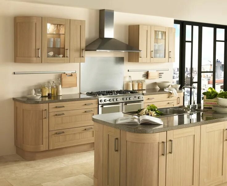 Кухня светлый дуб в интерьере Related image Shaker kitchen inspiration, Kitchen cabinet styles, Kitchen cabine