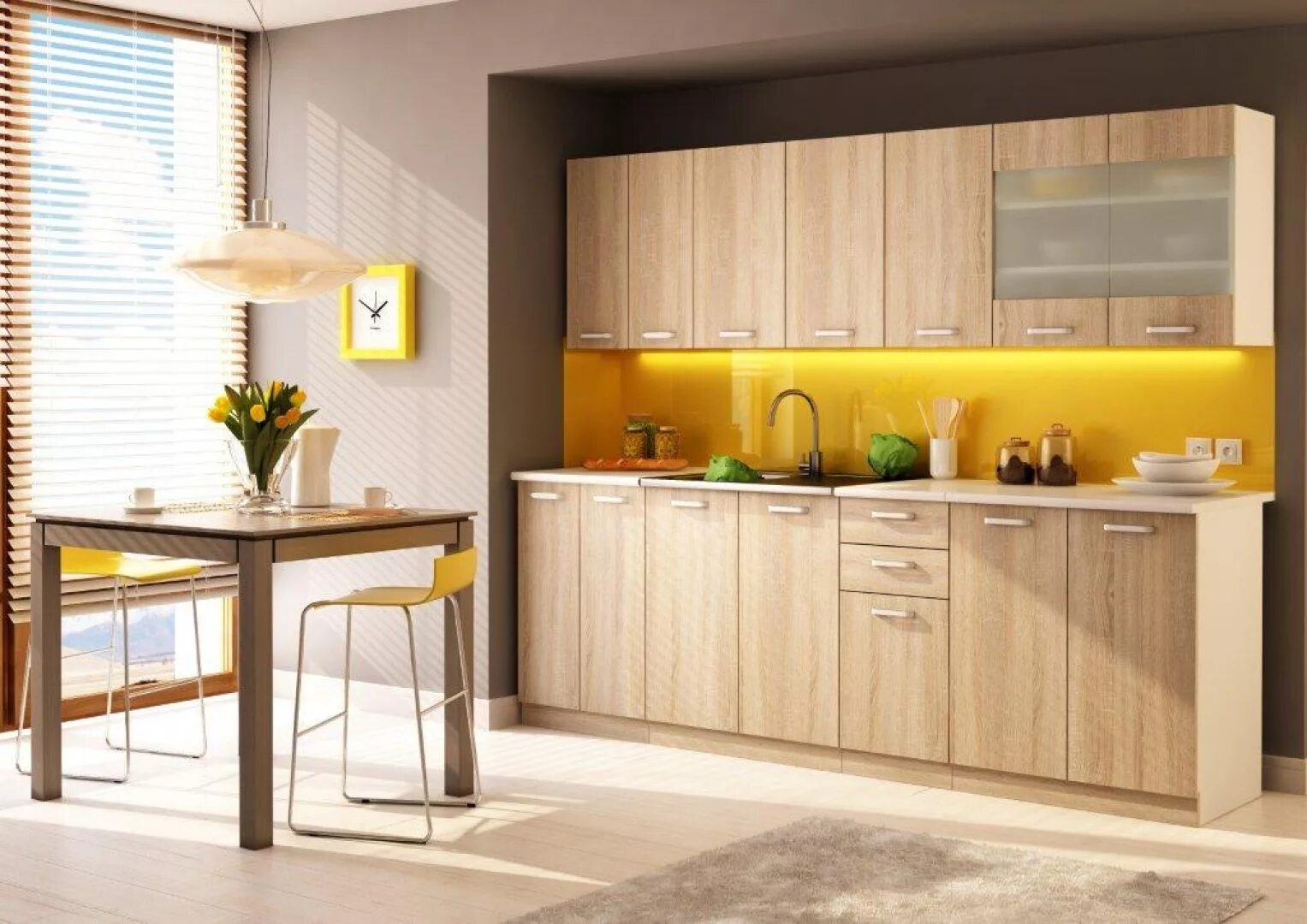 Кухня светлый дуб в интерьере Кухня дуб светлый в интерьере - Дом Мебели.ру