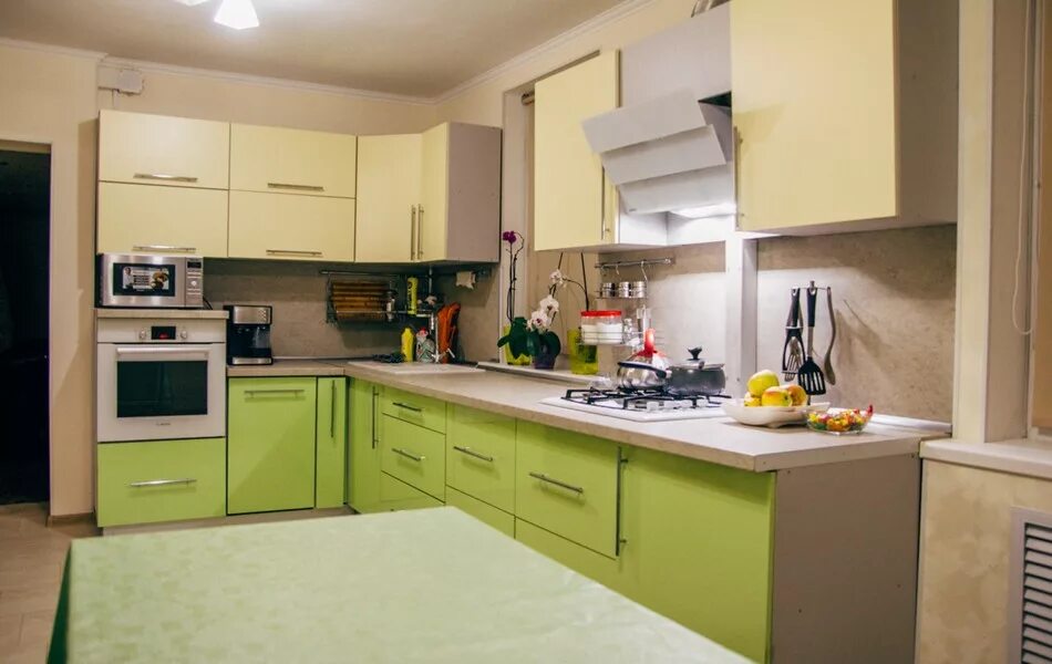 Кухня светлый зеленый фото Фисташковый Кухонный Гарнитур Фото - Mixyfotos.ru