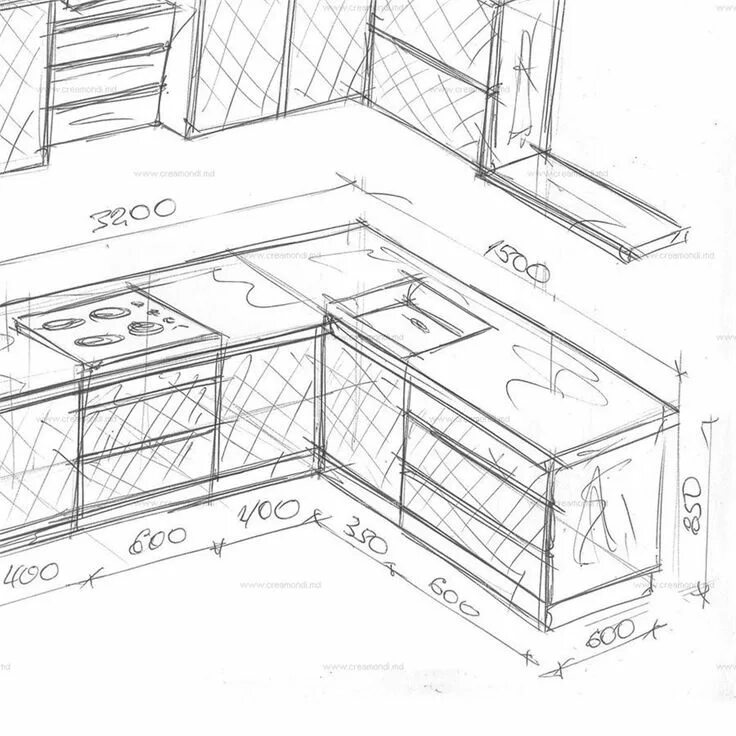Кухня своими руками чертежи и схемы фото Угловая кухня в малогабаритную квартиру. Design, Kitchen design