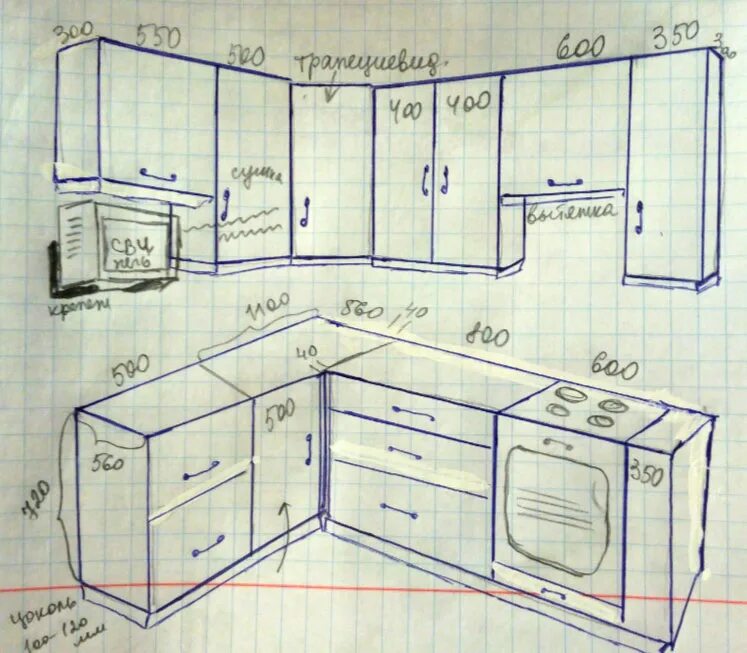 Кухня своими руками чертежи размеры Техническое задание для технолога на изготовление мебели - Фабрика мебели на зак