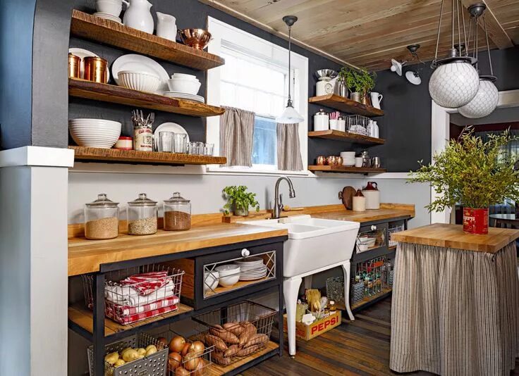Кухня своими руками фото дизайн These Pretty Kitchens Will Make You Want to Renovate Now Rustic kitchen cabinets