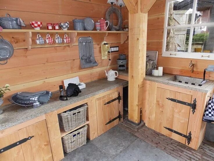 Кухня своими руками фото дизайна Pin by Monique Vaassen on interieur Outdoor living kitchen, Backyard kitchen, Ou